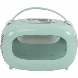 M Pets MPE6953182737025 Caja de Transporte Mochila Sixties Classic con Asa, Apertura Trasera, hasta 5 kg, Color Azul