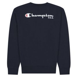 Sudadera sin Capucha Hombre Champion USA Crewneck Azul oscuro 36