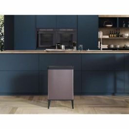 Curver CUR3253924865218 Papelera de Pie Verto con Apertura Táctil 54 Litros Rosa Perla