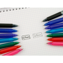 Pilot Bolígrafo Frixion Ball Borrable Roller 0,7 mm Punta Media Rojo en Blister