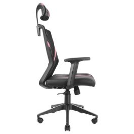 Mars Gaming MGC-ERGO Silla Gaming Ergonómica Negra, Malla Transpirable, Ajustable Cervical, Lumbar y Reposabrazos, Soporta 150kg