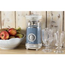 Ariete 568/15 Batidora de Vaso Vintage Azul con Jarra de 1.5L y 6 Cuchillas de Acero Inoxidable
