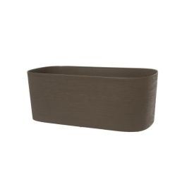 Jardinera XL con reserva de agua - GARDEN ID Respect - Taupe 80 x 38 cm - 100% residuos domésticos - 100% reciclable - Superficie estructurada. Jardinera XL con reserva de agua - GARDEN ID Respect - Taupe 80 x 38 cm - 100% residuos domésticos - 100% reciclable - Superficie estructurada.