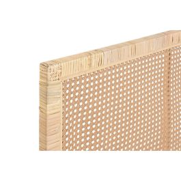 DKD Home Decor Cabecero de Cama para 180cm Ratán Marrón Claro Acabado Natural Estilo Urban 190x80 cm