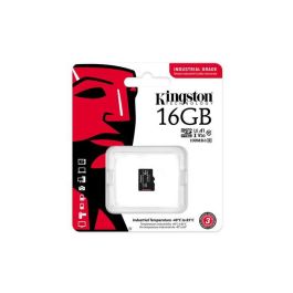 Kingston Technology Tarjeta Industrial microSDHC de 16 GB, Clase 10, A1, pSLC, UHS-I (U3, V30), 100 MB/s, Resistentes a Extremos de Temperatura (-40°C a 85°C)