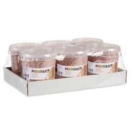 Pincello Bote de Bolas de Poliespan Marrón 13.5x14x14.5 cm (Set de 6)