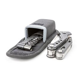 True Handy one Multiherramienta 18 en 1 de Bolsillo con Navaja de Acero Inoxidable y Aluminio con Accesorios Incluidos