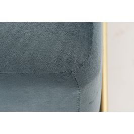 DKD Home Decor Descalzadora Azul Dorado 80 x 42 x 80 cm