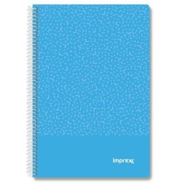 IMPREX Cuaderno Espiral Tapa PP Folio 80H 90g Cuadrícula 4x4 Azul - Pack de 4 Unidades (4 Unidades) Precio: 6.9900006. SKU: B1BQN5NC6Z
