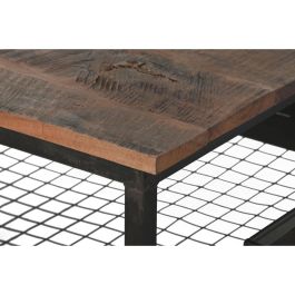 Mesa Centro Vintage DKD Home Decor Negro Marron 48 x 76 x 147 cm