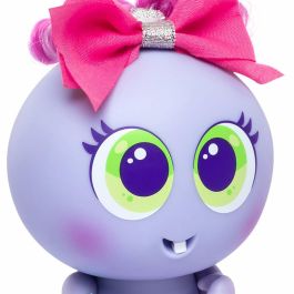 Ksimerito Isabelonga Niu Gen Morado - Muñeca Bebé Interactiva para Adoptar. Tamaño: 15,5x19,5x13,5 cm. A partir de 3 Años.