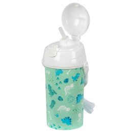 Botella de Agua Safta Dino Verde PVC 500 ml