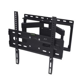 Edm Soporte Universal TV 26-55 Pulgadas, 60kg, Oscilante, Dos Brazos, Nivel Incluido, VESA 400x400mm, Inclinación -15°/+5°