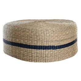 DKD Home Decor Pantalla de Lámpara Boho Seagrass Bicolor Natural y Azul Marino 55x55x22 cm Precio: 61.8899996. SKU: S3043685