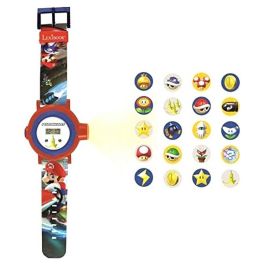 Lexibook Dmw050Ni Reloj Digital Mario Kart con Proyector de Imágenes, Mensajes y Pulsera Ajustable para Niños +3 Años