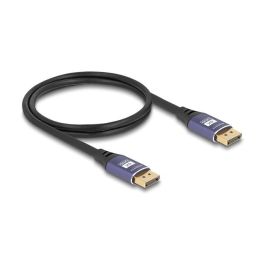 DeLOCK Cable DisplayPort 1.4 8K 60Hz 3m, Macho a Macho, 7680x4320, HDR, 3 Capas de Blindaje, Color Negro y Lila