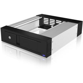 ICY BOX Wechselrahmen 1xSATA/SAS 3.5" a 1xSATA Host en bahía 5.25" EasySwap sin bandeja, Aluminio/Plástico