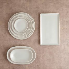 Plato Llano Porcelana Harmony Hydrozero Bidasoa 27 cm (6 Unidades)