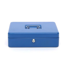 Q-connect Caja caudales 300x240x90 mm Azul con Portamonedas y Llaves Precio: 31.95000039. SKU: BIX37663