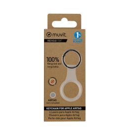 muvit for change funda llavero compatible con Airtag transparente