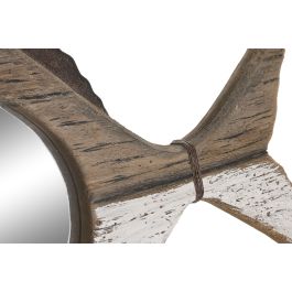 DKD Home Decor Espejo Blanco Natural 68.5 x 3 x 41 cm (2 Unidades)