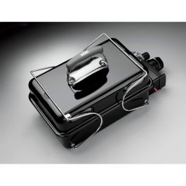 Weber Barbacoa de Gas Go-Anywhere de Acero Esmaltado Negro para 4 personas con encendido piezoeléctrico y quemador de acero inoxidable