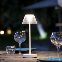 Lámpara de mesa inalámbrica - LUMISKY - BEVERLY WHITE - H34 cm - LED blanco cálido Lámpara de mesa inalámbrica - LUMISKY - BEVERLY WHITE - H34 cm - LED blanco cálido