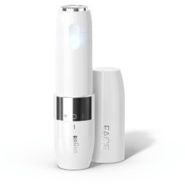 Braun FS1000 Afeitadora Facial Eléctrica Mini para Mujer, Suave Piel y Zonas Delicadas con Luz Inteligente, Precisión, Blanco