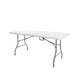 Mesa Plegable Blanco Polietileno HDPE 120 x 60 x 74 cm