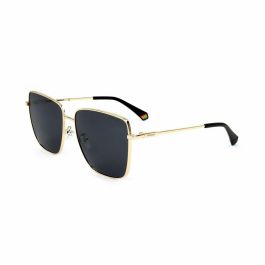 Polaroid 6164/G/S - Gafas de sol para mujer, forma cuadrada, acero inoxidable, 145 mm