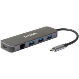 D - link Hub USB-C 5 en 1 con Gigabit Ethernet, 3 puertos USB 3.0, Carga 60W, Compatible con Mac/Windows/Linux - DUB-2334 Precio: 75.68999999. SKU: S55168701
