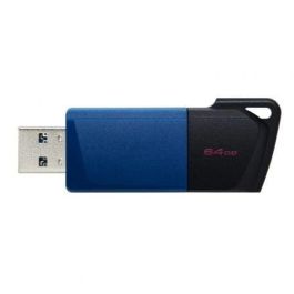 Kingston DataTraveler Exodia M Memoria USB 64GB USB 3.2 Gen 1 Rendimiento Rápido, Tapa Protectora, Negro/Azul Precio: 7.49999987. SKU: S7739002