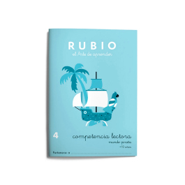 Rubio Cuaderno Competencia Lectora 4 Mundo Pirata - Cuaderno de Lectura Comprensiva para Niños, Formato DIN A5 Precio: 2.49999984. SKU: B13TAHK6MG