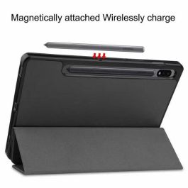 eSTUFF Funda Folio Houston para Samsung Galaxy Tab S7 FE Negra - Ultradelgada con Soporte y Auto Encendido/Apagado