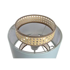 DKD Home Decor Lámpara Sobremesa Urban Colección Rosamary Verde Jade Rosa Palo Metal Poliéster 26 x 55 x 26 cm (2 Unidades)