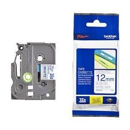 BROTHER Cinta laminada blanco/azul 12mm Precio: 13.95000046. SKU: B1H46LR3KF