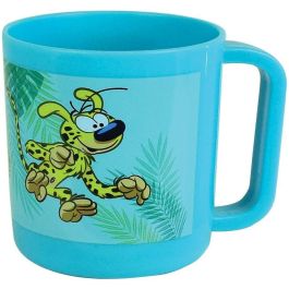 Fun House AAABH72543 - Vajilla Marsupilami: Vaso 220ml, Taza 350ml, Cubiertos y Peluche 18cm