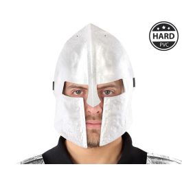 Máscara Plateada Tipo Espartano en PVC Duro para Guerrero - Ideal para Disfraces de Luchador, General Antiguo o Defensor Mítico Precio: 2.50000036. SKU: S1130952