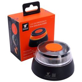 Thulos TH-V16 Baliza Luz de Emergencia Homologada DGT Geolocalizada IoT IP54 Base Magnética 360º Visibilidad 1km
