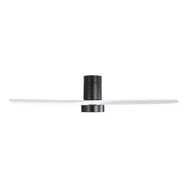 Edm Ventilador de techo modelo kara con 3 aspas de madera Ø132cm, luz LED 3000/4000/6000K, 30W, color blanco