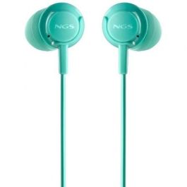 NGS Auriculares CROSS DRIFT con Micrófono Jack 3.5 mm Verdes CROSSDRIFTMINT