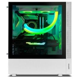 Nox NXHUMMERNMSSWH Caja PC Gaming Semitorre Hummer Nemesis Cristal Templado ARGB USB 3.0 ATX Blanca