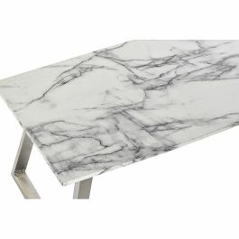 Mesa Centro Moderno DKD Home Decor Blanco Plateado 60 x 44 x 120 cm