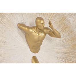 DKD Home Decor Cuadro Moderno Marron 13.5 x 80 x 80 cm (2 Unidades)