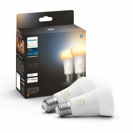 Philips Hue PHI8719514291256 White Ambiance LED conectado E27 1100 Lumen equivalente 75W Bluetooth Compatible Pack 2 unidades