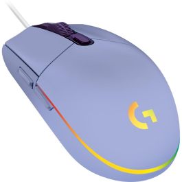 Logitech Ratón Gaming G102 Lightsync Lila - 6 Botones Programables, 8000 PPP, Cable USB