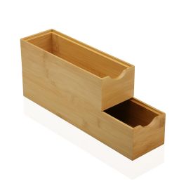 Versa Caja de Bambú Grande 7.8x6.4x30.5 cm (4 Unidades)