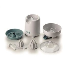 Ariete 417/01 Exprimidor Breakfast Blanco 40W con Boquilla Antigoteo, Ideal para Naranjas, Pomelos y Limones