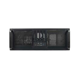 Unykach Caja Rack 4 Unidades 19 Pulgadas Negro/Plata con 2 USB - Para Montaje en Servidores y Equipos de Red