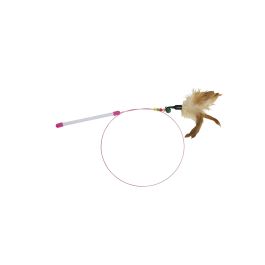 Gloria Zaniah Caña Interactiva para Gatos con Plumas y Sirga – Juguete Duradero de Plástico para Caza y Diversión Precio: 2.59000016. SKU: S6101034